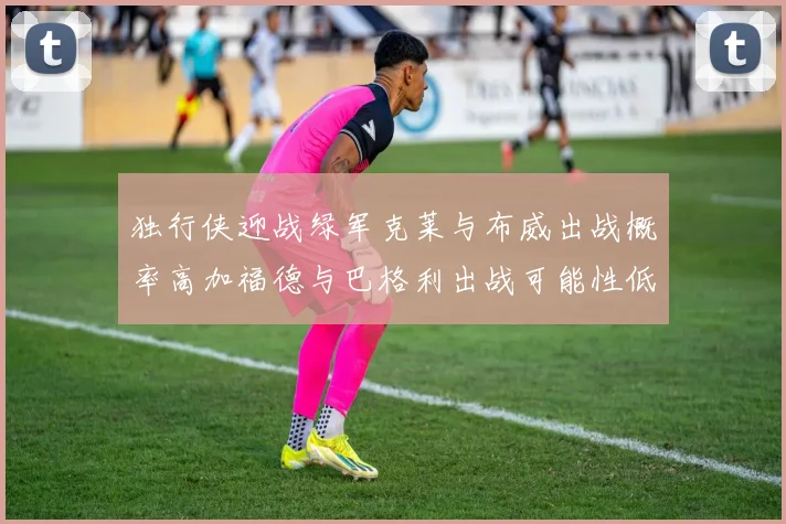 独行侠迎战绿军克莱与布威出战概率高加福德与巴格利出战可能性低